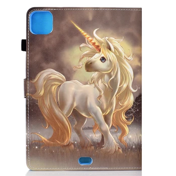 Vāciņš Apple IPad Pro 11 collu 2020. gadam 2th Paaudzes Multfilmas Unicorn Ādas Stand Case For Ipad Pro 11