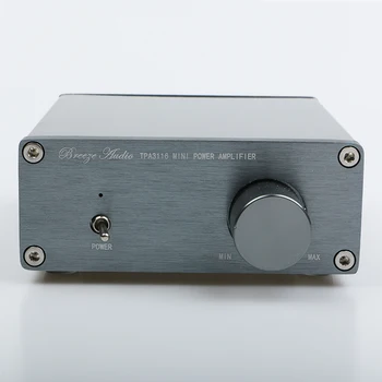 Vējš Audio TPA3116 2.0 HiFi Stereo Audio Digitālo Jaudas Pastiprinātāju Advanced 2*50W Mini Mājas Alumīnija korpuss amp DC12-24V