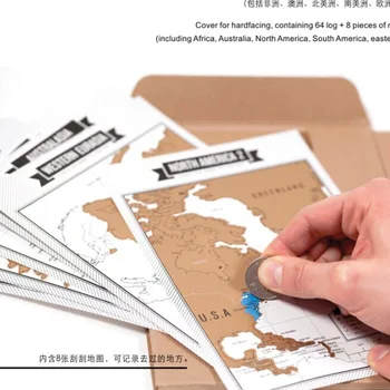 Vēstnesis Dienasgrāmatas, Piezīmju grāmatiņas, Scratch Map Populārs Ceļošanas Pilsētas 8 Pasaules Kartes, ceļojumu filma Ceļojumu Grāmatiņa Bezmaksas piegāde