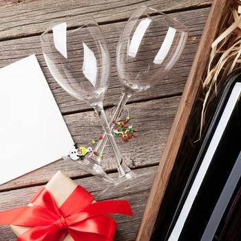 Vīna Stikla Piekariņi Frāzes, Vīna Dzērājs Dāvanu Komplekts 12, Šampanieša Kokteili Dzert Marķieri Diy Ziemassvētku Puse Apdares