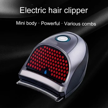 Vīrieši Bezvadu Uzlādējams LED Hair Clipper Trimmeri Ķemmes Self-Frizūra Rīku Komplekts Bezvada konstrukcija, viegli pārvadāt un salikt maisā