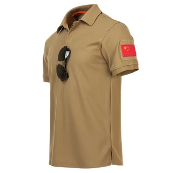 Vīriešu Armijas Taktiskā Polo Krekls Militārā Stila Īsām Piedurknēm Ātri Sausas Polo Vasaras Modes Zīmola Ikdienas Kokvilnas t-veida Krekls