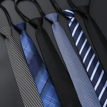Vīriešu Biznesa Tie Formālās Valkāt Rāvējslēdzēju Zils Svītrains Slinks tauriņu Līgavainim Kāzu Oficiāls pasākums Versija Melns Apģērbs Accessorie