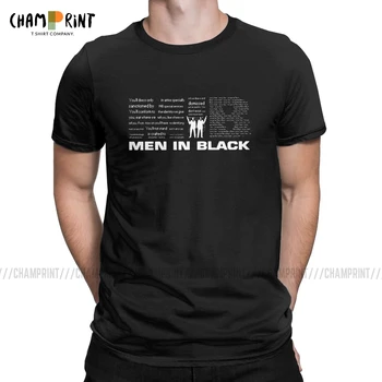 Vīriešu MIB T Krekls Men In Black Si-Fi Filmas, Kokvilnas Apģērbu Jaunums Īsām Piedurknēm ar Apaļu Kakla Tee Kreklu 6XL T-Krekls