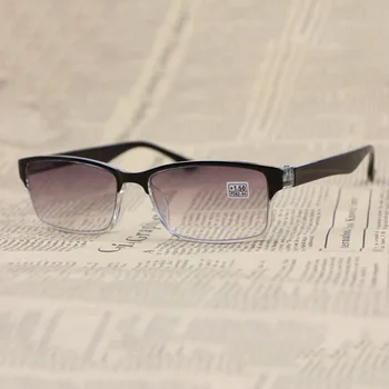 Vīriešu, Sieviešu, Lasīšanas Brilles Presbyopic Kvadrātveida Melnas Brilles Rāmis Anti-Noguruma Ultravioleto-Pierādījums 1.0 4.0 R153