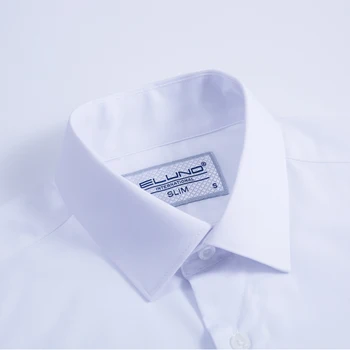 Vīriešu Slim Fit Krekls, Tīras Plaknes, Balta, ar garām Piedurknēm Augstas Kvalitātes Vīriešu Apģērbu Mīkstu Ērti Kāzu Formālas Biznesa Birojs