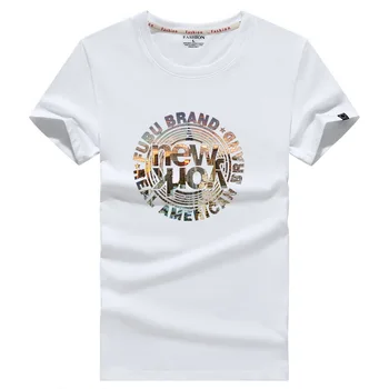 Vīriešu T-krekls 2019 jaunu kokvilnas īsām piedurknēm drukāts smieklīgi vīriešu T-krekls gadījuma O-veida kakla zaudēt vasaras T-krekla, vīriešu krekls, T-krekls