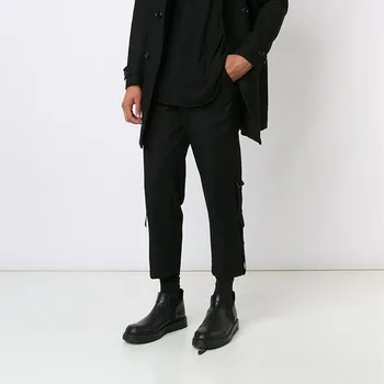 Vīriešu apģērbu GD Matu Stilists modes Skatēs iela Personības dizaina gadījuma bikses bikses plus lieluma kostīmi