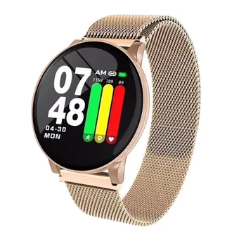 W8 Krāsu Ekrāns Smart Skatīties Sirdsdarbības Veselības Uzraudzības Sporta Solis Smartwatch Sievietes Vīrieši Digitālos Rokas Pulksteņus Reloj Hombre