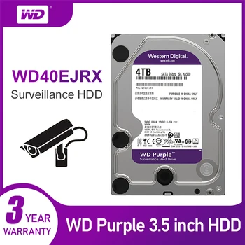 WD Violeta 4TB HDD Uzraudzības Cietā Diska - 5400 APGR. / min Klases SATA 6 Gb/s 64MB Cache 3.5 Collu - WD40EJRX kameras ip
