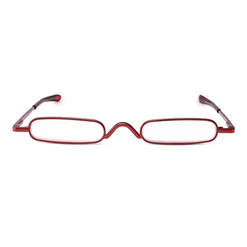 WEARKAPER Stikla Lēcu Slim Lasīšanas Brilles Sievietēm, Vīriešiem Sakausējuma Rāmis Rimmed Presbyopic Briļļu Mini Ultra light +1 līdz +4.0 Dioptrijas