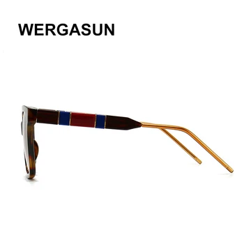 WERGASUN Jaunu Laukumā Unisex Saulesbrilles Laukumā Vintage Saules Brilles Slavenu Zīmolu Saulesbrilles Oculos Feminino Sievietēm Vīriešiem
