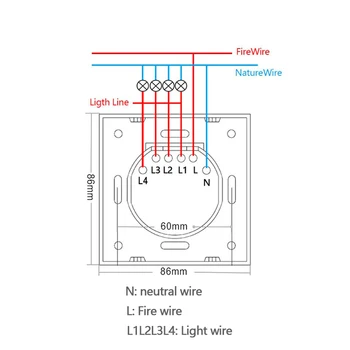 WIFI Sienas touch gaismas slēdzi ES standartu 110V, 220V slēdzis tuya LIETOTNI Smart control atbalstu Alexa balss vadība Sensora slēdzis touch