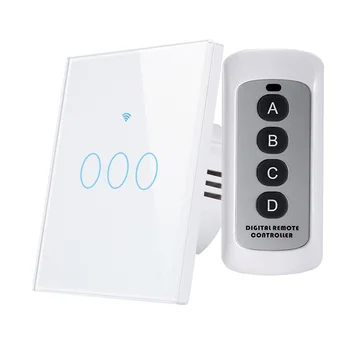 WIFI Sienas touch gaismas slēdzi ES standartu 110V, 220V slēdzis tuya LIETOTNI Smart control atbalstu Alexa balss vadība Sensora slēdzis touch