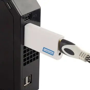 WII HDMI-saderīgam Pārveidotāja Adapteris Wii2HDMI-saderīgu Converter 3.5 mm Audio PC HDTV Monitora Displejs Audio Adapteri