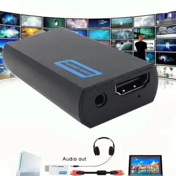 WII HDMI-saderīgam Pārveidotāja Adapteris Wii2HDMI-saderīgu Converter 3.5 mm Audio PC HDTV Monitora Displejs Audio Adapteri