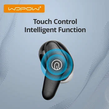 WOPOW TWS Earbuds Bluetooth 5.0 Bezvadu Austiņas ar Mikrofonu Stereo Skaņu, Pieskārienu Kontrole Austiņu Sporta Bluetooth Austiņas