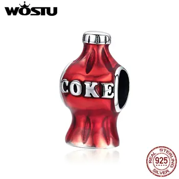 WOSTU Red Cola Krelles Fit Aproce & Rokassprādze Autentisks 925 Sterling Sudraba Krelles Sievietēm Dāvanu Puse Bārs Kāzu DXC1159