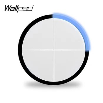 Wallpad L6. Sienas Slēdzi 4 Banda Spiediet Uz Off Kārtā LED Indikators 5 Krāsas DIY Bezmaksas Kombinācija