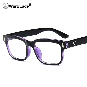 WarBLade Caurspīdīgs Datora Brilles Notīrīt Brilles Viltus Optiskā Acs Briļļu Rāmji Sievietēm Tuvredzība, Stikla Brilles Brilles