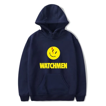 Watchmen Hoodies Korejas Zaudēt Modes Smaidošas Sejas, Hoody Vīrieši Sievietes Streetwear Modē Retro Pulovers Rudenī, Ziemā Silts Krekls