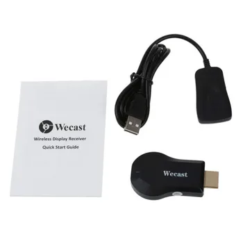 Wecast C2 Bezvadu WiFi Displejs TV HDMI Dongle-saderīgus straumētus Media Player Airplay Mirroring Miracast DLNA Android/IOS