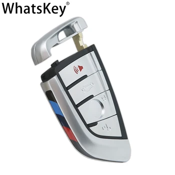 WhatsKey 3/4 Pogas viedkaršu Taustiņu Čaulas Ievietot Asmens BMW X1 X3 X5 X6 F48 F39 F10 F22 F30 G20 G30 530 525 730 3/5/7 Sērija