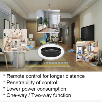 WiFi RF+IS Universālā Tālvadības pults RF Ierīces Tuya/Smart Dzīves App Balss Kontroles Darbu Ar Alexa, Google Home