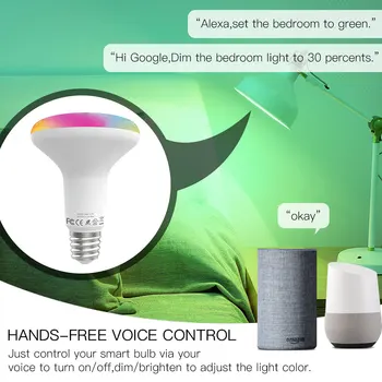WiFi Smart LED Spuldzes Regulējamas Lampas 13W,RGB C+W ,Gudru Dzīvi Tuya App Tālvadības pults Strādā ar Alexa Echo Google Home E27