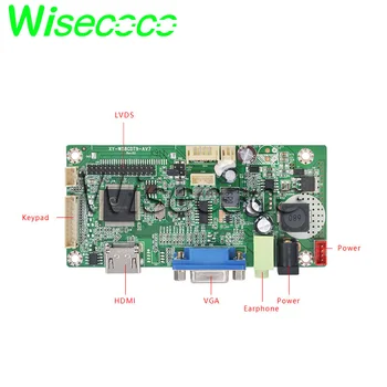 Wisecoco 12.3 collu automobiļu instrumentiem, LCD displejs HSD123KPW1-A30 hdmi 40 pin LVDS VGA + touch panelis+android valde