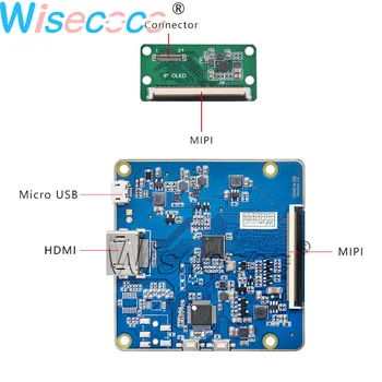 Wisecoco 6 Collu Rollable Elastīgu OLED 2160*1080 LCD Displejs 48 Adatas Ekrānu 1mm ar HDMI, lai MIPI Vadītāja Valdes
