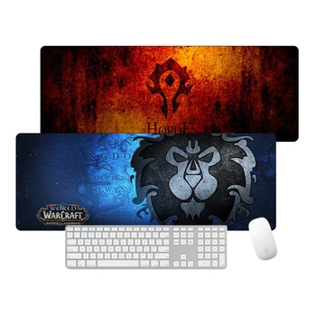 World of Warcraft 80x30cm Liela Pele spilventiņu Spēlētājs Bars Alianses Gumijas Otaku XXL Spēļu peles paliktnis Datora Mat Datoru Piederumi