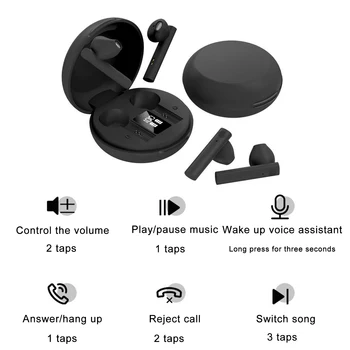 X10S TWS Bluetooth 5.0 Bezvadu Austiņas Touch Kontroli-Auss Earbuds, LED Displejs, Mūzikas, Sporta Austiņas un Earbuds Bluetooth Austiņas