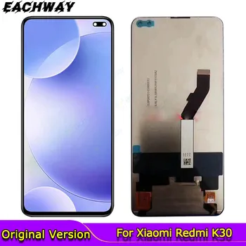X2 LCD Xiaomi Redmi K30 5G LCD Displejs, Touch Screen Digitizer Montāža Aizstāt Lai Xiaomi Redmi K30 5G Displejs ar Rāmi