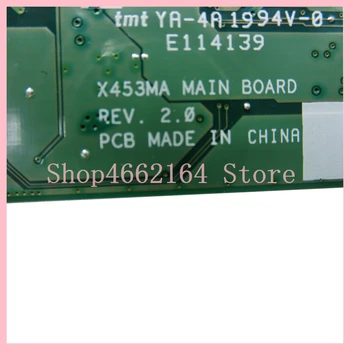 X453MA Ar N3540 CPU Mainboard REV2.0 ASUS X453MA X453M X453 X403M F453M Klēpjdators Mātesplatē Pārbaudīts, Strādā Labi