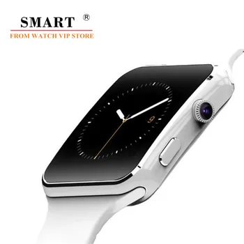 X6 Smart Skatīties Pedometrs Kameru Pieskarieties Ekrānam Pievienojiet Skatīties Atbalsts SIM TF Karte Bluetooth Tracker Smartwatch iPhone Android