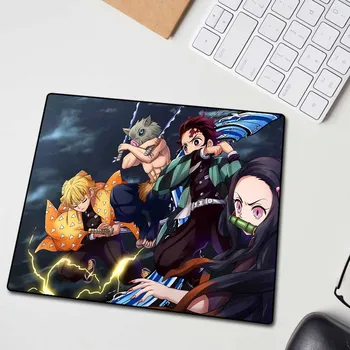XGZ Anime Demon Slayer Kimetsu Nav Yaiba HD Spēle Lielu Mouse Pad Black Izsmalcinātu Bloķēšanas Malas Datora Galds Mat Gumijas neslīdošu Xxl