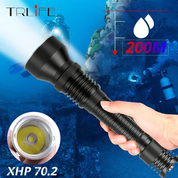 XHP70.2 Profesionālā Ultra Spēcīgu Niršanas Lukturīti L2 IP8 Zemūdens 200M Ūdensizturīgs Akvalangu Nirt Lāpu Gaismas Lampas