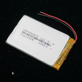 XINJ 10pcs 3,7 V 1000mAh Li litija polimēru akumulators li po Li jonu šūnu 403759 GPS PSP Fotokameras E-grāmatu Braukšanas Telefona pulksteņi