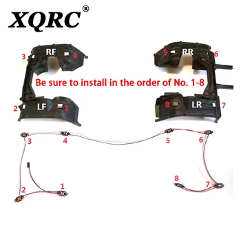 XQRC Trx4 Ford Mustang trx-4 aizsargs ripu uzacu lampas LED tālvadības lampu komplekts spārnos lampas riteņa arkas lampas uzlabot daļa