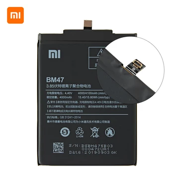 Xiao mi Oriģinālā BM47 4100mAh Akumulatoru Xiaomi Redmi 3S 3X Redmi 4X Redmi 3 / 3pro BM47 Tālruņa Baterijas Nomaiņa