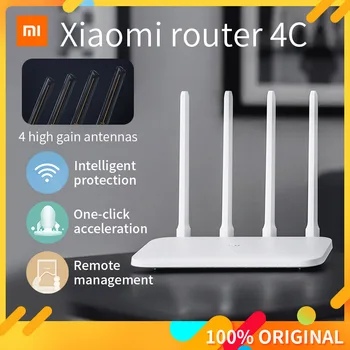Xiaomi Mi WIFI Rūteris, 4.C 64 RAM 300Mbps 2.4 G 802.11 b/g/n 4 Antenas frekvenču Joslā Bezvadu Maršrutētāji WiFi Repeater Mihome APP Kontroles