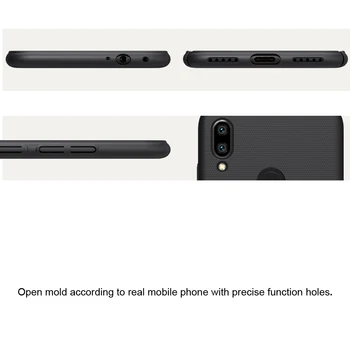 Xiaomi Redmi 7. Piezīme pro Lietu Vāku Nillkin Matēta Vairogs Grūti Atpakaļ Matēts Gadījumā Xiaomi Redmi 7. Piezīme Bufera Dāvanu Turētājs
