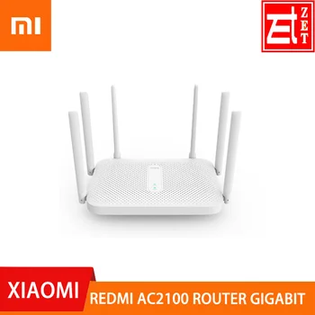 Xiaomi Redmi AC2100 Gigabit Router 2.4 G 5.0 GHz Dual-Band 2033Mbps Bezvadu Maršrutētāju (wireless router Wifi Atkārtotājs Ar 6 Augstu Iegūt Plašāku Antenas