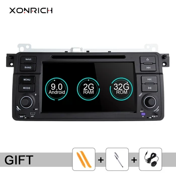 Xonrich Auto Multimedia Player 1 Din Android 9.0 BMW E46 M3 318i/320/325/330/335 Rover 75 MG ZT Kupeja Radio, GPS Navigācija BT