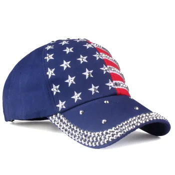 [YARBUU] Augstas Kvalitātes ASV Karoga Beisbola cepure Vīriešiem, Sievietēm Ērglis Snapback Kaulu Gadījuma Saule Golfa Cepuri rhinestone zvaigžņu Džinsa klp cepure
