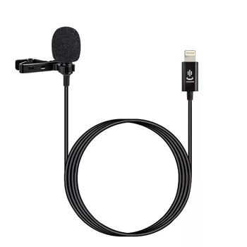 YC-LM10 II 1,5 m Tālruņa Audio Video Ierakstīšanas Lavalier Kondensatora Mikrofons iPhone 11 X xr xs max 8 8plus 7 7plus 6plus / iPad