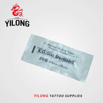 YILONG Jaunu Modes Unikālo Sterilizētu Tetovējums, Pīrsings Katetru Sterilizētas adatas līdzeklis Ķermeņa Pīrsings, 20 G ar Kasti Lēti 100GAB