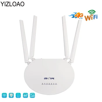 YIZLOAO 4G LTE, Wifi Router 300Mbps 4G Plus Wifi CPE Atbloķēt Mobilo Karstajiem FDD/TDD Pasaules Platjoslas Sim ar 4 Ārējās Antenas
