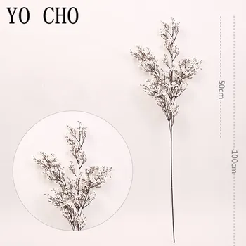 YO CHO Zīda cherry blossom filiāle vienu filiāli cherry blossom cilmes 100 cm notikumu, kāzu svinības, mākslīgo ziedu apdare